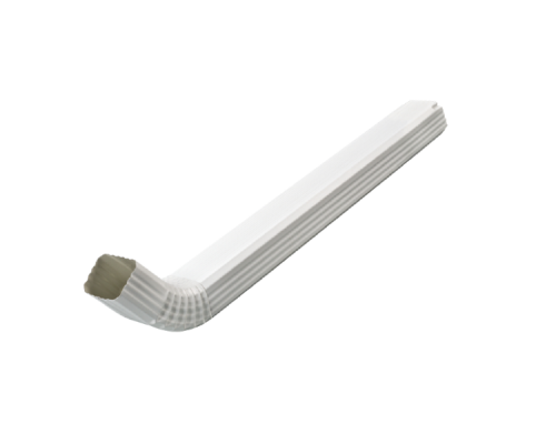 Труба водосточная МП БЮДЖЕТ 76х102х3000 с коленом