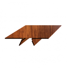 Планка угла внутреннего сборная верхняя Woodstock 58х23х2000 ECOSTEEL