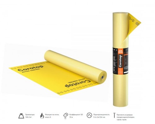 Активная пароизоляционная мембрана Corotop Active Control
