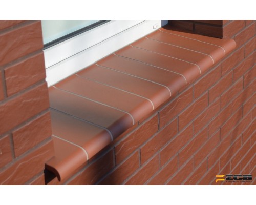 Керамический клинкерный отлив ZCB Красный 16 см