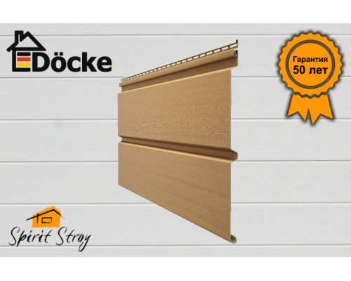 Сайдинг Docke PREMIUM Брус D6S (Карамель)
