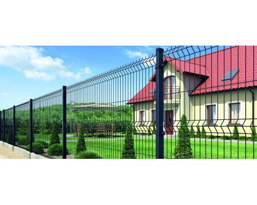 Панель 3D заборная 3/4мм; 1530х2500; яч.200/50; Оц + Полимер графит