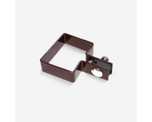Крепление для евростолба 60х40 мм "Хомут Концевой" Коричневый